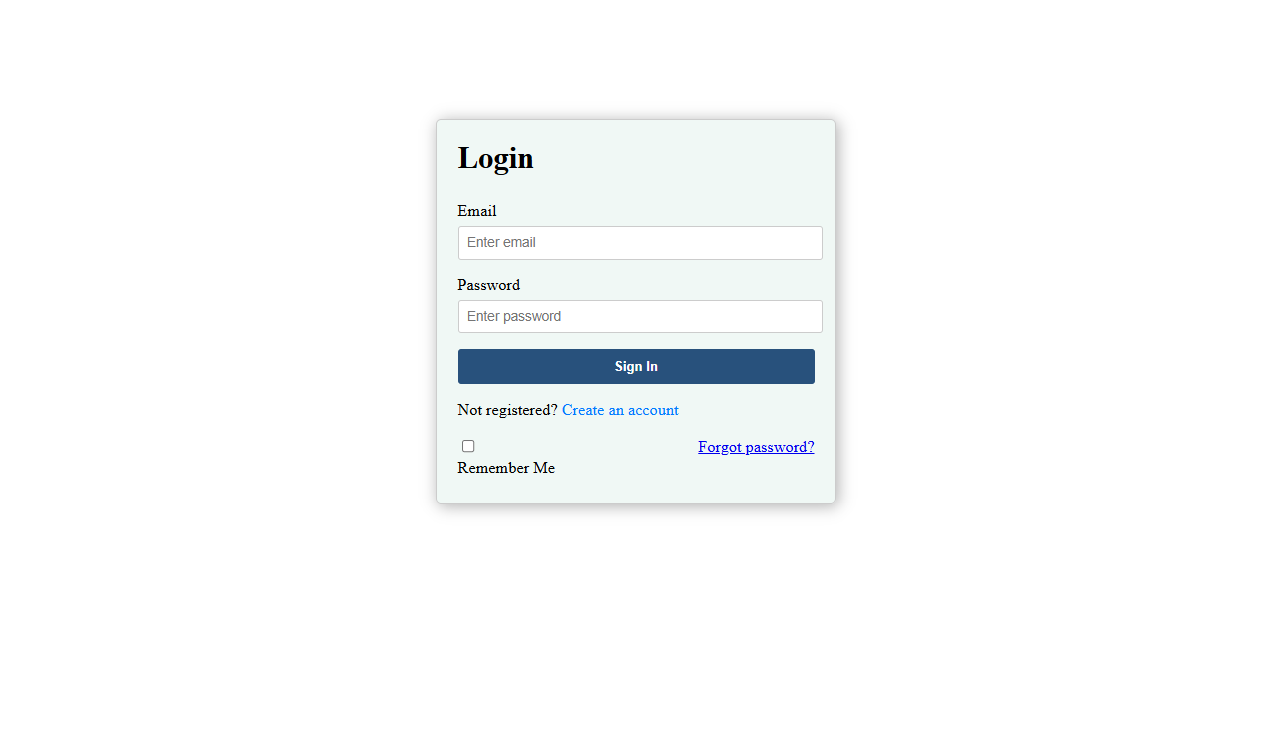 Login Page